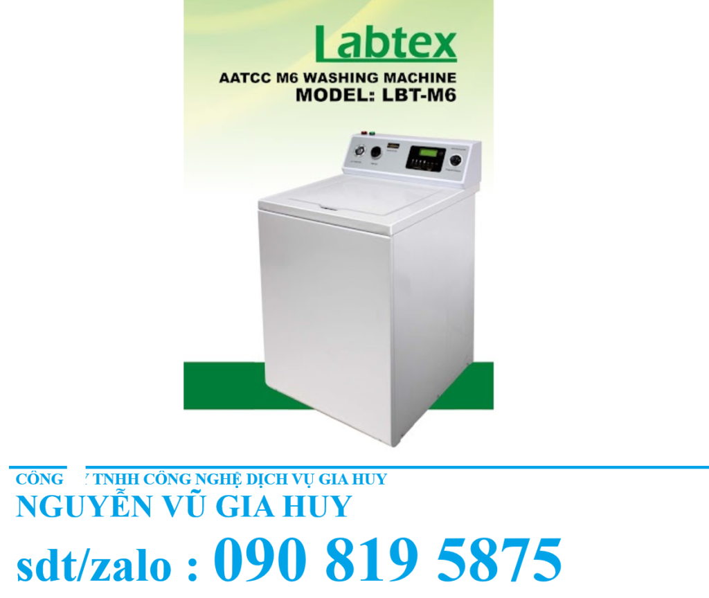  Máy giặt LBT M6 – Máy giặt thí nghiệm AATCC, ISO 6330